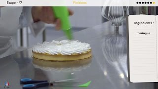 Recette Tarte au citron meringuée  CAP Pâtissier en candidat libre  Extrait [upl. by Deyas93]