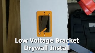 Low Voltage Bracket Drywall Install [upl. by Hartzke]