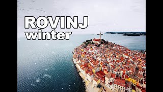 Rovinj Winter  Drone 4K Croatia [upl. by Johnstone]