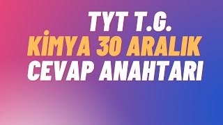 2024 YKS TÜRKİYE GENELİ TYT KİMYA DENEME CEVAP ANAHTARI TÜRKİYEGENELİ TYT CEVAPANAHTARI [upl. by Sydelle]