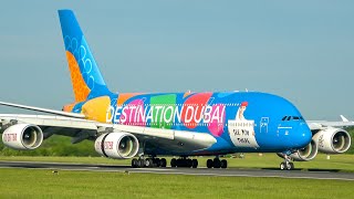 27 HEAVY Aircraft Landing and takeoffs at Manchester Airport  Manchester Airport Plane spotting [upl. by Fari]