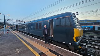 Caledonian Sleeper 1M16 Departing Crewe Drivers final journey [upl. by Lynnworth]