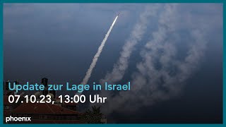 Angriff auf Israel phoenixSondersendung zu Raketenangriffen auf Israel 071023 1300 Uhr [upl. by Mani]