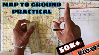 map to ground kaise nikale in hindi  map reading sikhe TSc exam  ncc exam video own position [upl. by Heinrik]