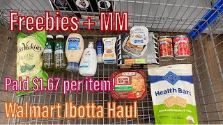 Walmart Ibotta Haul 32224  Freebies  MM  Paid only 167 each [upl. by Akel]