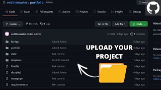 How to upload filesfoldersprojects on github  Upload Project folder on github Simple Way [upl. by Assylla]