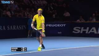 Nishikori Cilic Win Basel SFs Highlights 2016 [upl. by Sualk]