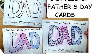 How to Make Fathers Day Card Easy and BeautifulFathers Day Card IdeasArtCraftByTulsi [upl. by Decca]