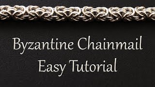 Byzantine Chainmail Weave Tutorial  Easy Instructions for Beginners [upl. by Kennie360]