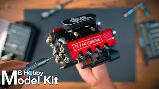 Build a Toyan V8 Engine  Speed Build  Stirlingkit [upl. by Rohpotsirhc354]