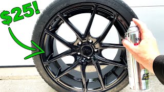 How To Spray Paint Your Wheels the Right Way ONLY 25 [upl. by Marcela]