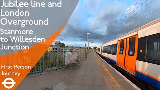 London Underground amp London Overground First Person Journey  Stanmore to Willesden Junction [upl. by Ellicott]