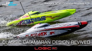 Pro Boat Blackjack 24quot V2 Catamaran Brushless RTR [upl. by Gneh547]