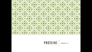 Clinical Chemistry 1 Proteins [upl. by Glynias]