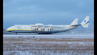 Antonov AN225 Mriya po raz czwarty na podrzeszowskim lotnisku Jasionka RZEEPRZ 28122021 [upl. by Annaor740]