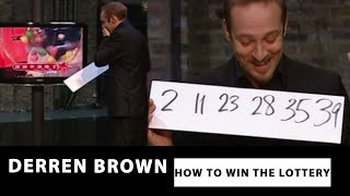 Derren Predicts Lottery Numbers  HOW TO WIN THE LOTTERY  Derren Brown [upl. by Ailegave]