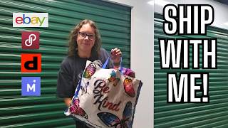 Ship Sales With Me ebay Posh Mercari Depop Haul For Vintage Market  How Ive Been Feeling [upl. by Ynnor]