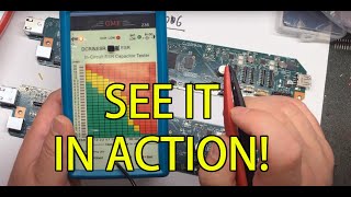 Diagnosing ET8550 Mainboard 031006 Error with InCircuit ESR Capacitor Tester amp Multimeter [upl. by Selwin966]