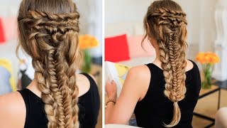 Layered Braid Hair Tutorial [upl. by Ahseinet]