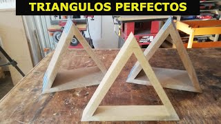 COMO HACER TRIANGULOS DE MADERA [upl. by Zebada823]