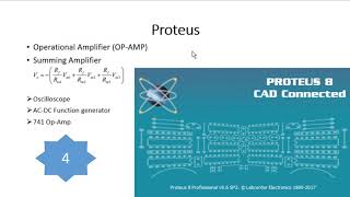 Simulation of Summing Amplifier using Proteus [upl. by Cullan]