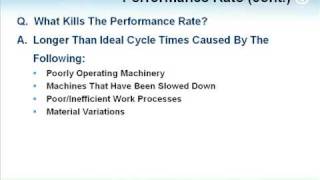 Lean Manufacturing OEE Video TPM [upl. by Leod]