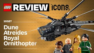 The Chosen one  LEGO Icons Dune Atreides Royal Ornithopter 10327 Review [upl. by Jaime]