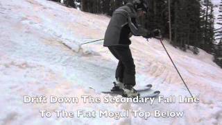 Learn To Ski Moguls  Green Line Mogul Skiing Technique Demo [upl. by Nais321]