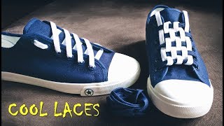 LACE SHOES  5 cool ideas how to tie shoe laces  shoes lace styles  how to lace converse [upl. by Garzon]