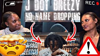 🥶🤫”No Name Dropping”  JDot Breezy Music Video  REACTION [upl. by Annodam]