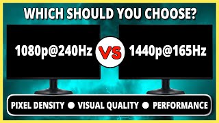 1080p240Hz or 1440p165Hz monitor  which should you choose  Gaming PC Guides Tips and FAQ  4 [upl. by Andreas]