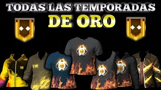 TODAS LAS CAMISAS DE ORO EN FREE FIRE S2S18 [upl. by Rodman]