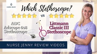 Littmann Classic III Stethoscope Vs ADC Adscope 608 Stethoscope [upl. by Sykleb]