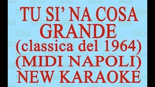 Tu si na cosa grande  midi Napoli  New Karaoke  Antologia della canzone napoletana [upl. by Niwdog]