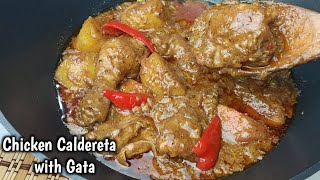 Calderetang Manok with Gata by mhelchoice Madiskarteng Nanay [upl. by Ellehc]