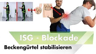 ISG Blockade lösen  Becken richtig stabilisieren  isg blockade einrenken [upl. by Dare818]