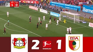 Bayer 04 Leverkusen gegen FC Augsburg 21  Bundesliga 202324  MatchHighlights [upl. by Niltiac]