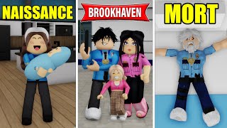 DE LA NAISSANCE JUSQUA LA MORT EN POLICIER SUR BROOKHAVEN  ROBLOX [upl. by Yboc]