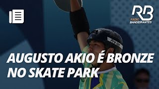 Augusto Akio conquista o bronze no skate park [upl. by Cranford]