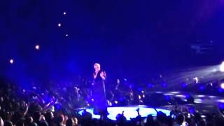 Adore You  Miley Cyrus Bangerz Tour  Anaheim CA full KISS CAM [upl. by Elodie196]