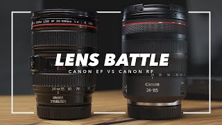 Are Canon RF Lenses Worth it  EF vs RF 24105 F4 [upl. by Redienhcs]