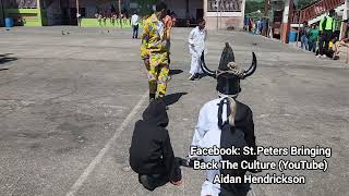 StKitts Folklore Medley at CottonThomas Comprehensive School for Black History Month [upl. by Annahgiel]