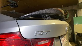 BMW F34 328i GT Carbon wing install [upl. by Collayer]