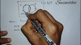 Addition theorem of probability for 2 events [upl. by Ainehta361]