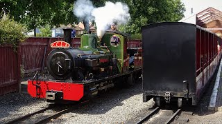 Cleethorpes Coast Light Railway CCLR train around Cleethorpes Lincs July 2024 🇬🇧🚂 [upl. by Seaden]