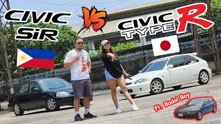 Civic SiR vs EK9 Type R  My First Vtec Experience  Nabudol Nanaman Tayo [upl. by Mccully]