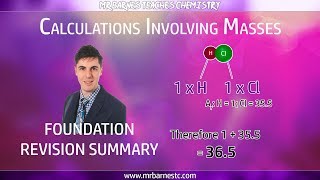 Calculations involving Masses Foundation  All you need to know for the GCSE [upl. by Bozovich440]