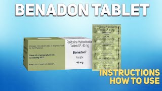 Benadon Vitamin B6 tablet how to use Uses Dosage Side Effects Contraindications [upl. by Poirer4]