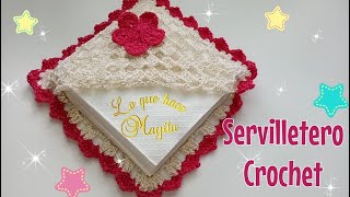 Servilletero crochet  Recuerdo para fiesta [upl. by Eikin201]