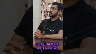 GCU Lahore Interview Guidelines [upl. by Lolita]